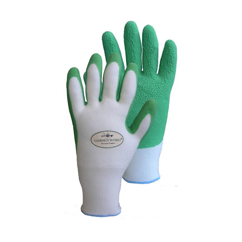 BAMBOO FIT GLOVE: GREEN,GARDEN WORKS,BFGX-00495