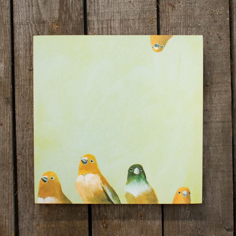 FINCH FAMILY ART PANEL,MINCING MOCKINGBIRD,MINCING MOCKINGBIRD