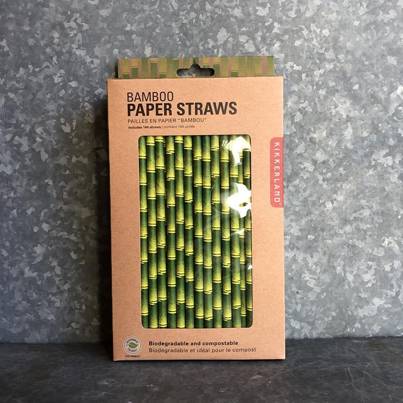PAPER STRAWS: BAMBOO,KIKKERLAND,CU75