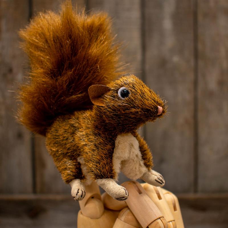 MINI RED SQUIRREL PUPPET,FOLKMANIS,2735