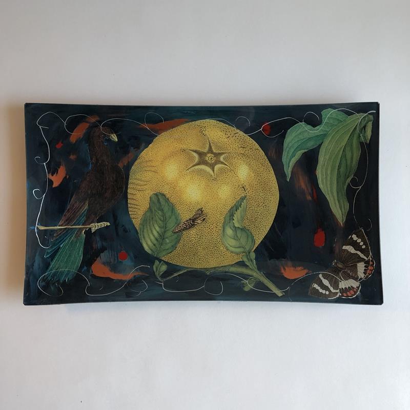 SERVING TRAY: GRAPEFRUIT AND MOTH,DIANA KERR