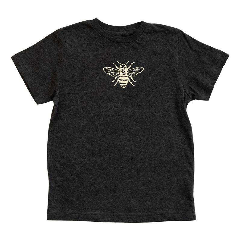 KID'S BEE TEE,CINDER + SALT,736 MEDIUM