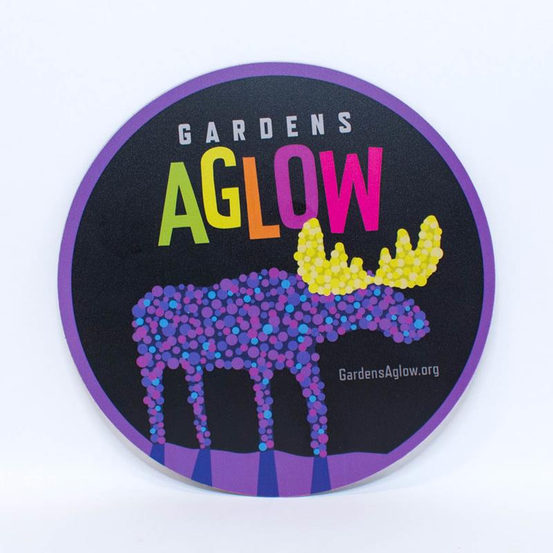 GARDENS AGLOW CAR MAGNET: MOOSE,CMAGNETS