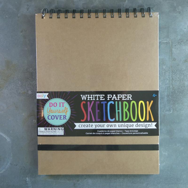 WHITE DIY SKETCHBOOK,OOLY,118-SK-WHT