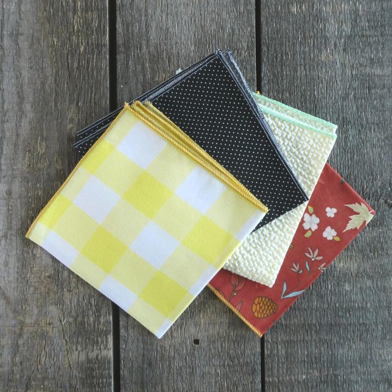 MIX & MATCH CLOTH COCKTAIL NAPKINS,DOT AND ARMY,COCKTAIL MIX&MATCH