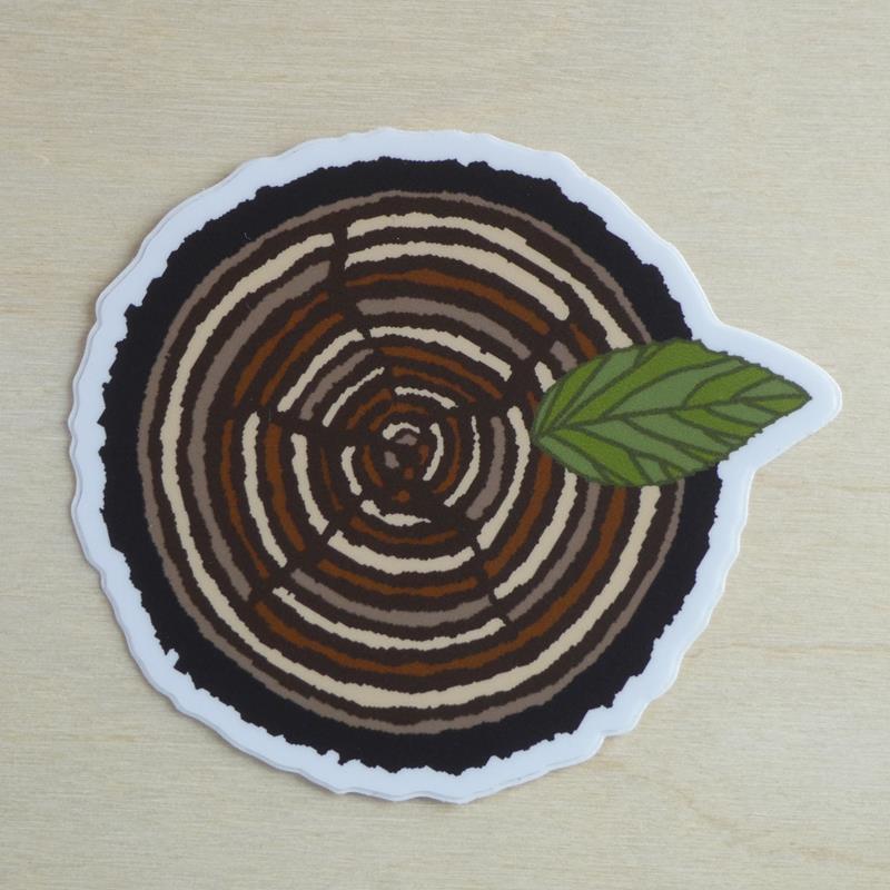 STUMP STICKER,THINK GREENE,STUMP STICKER