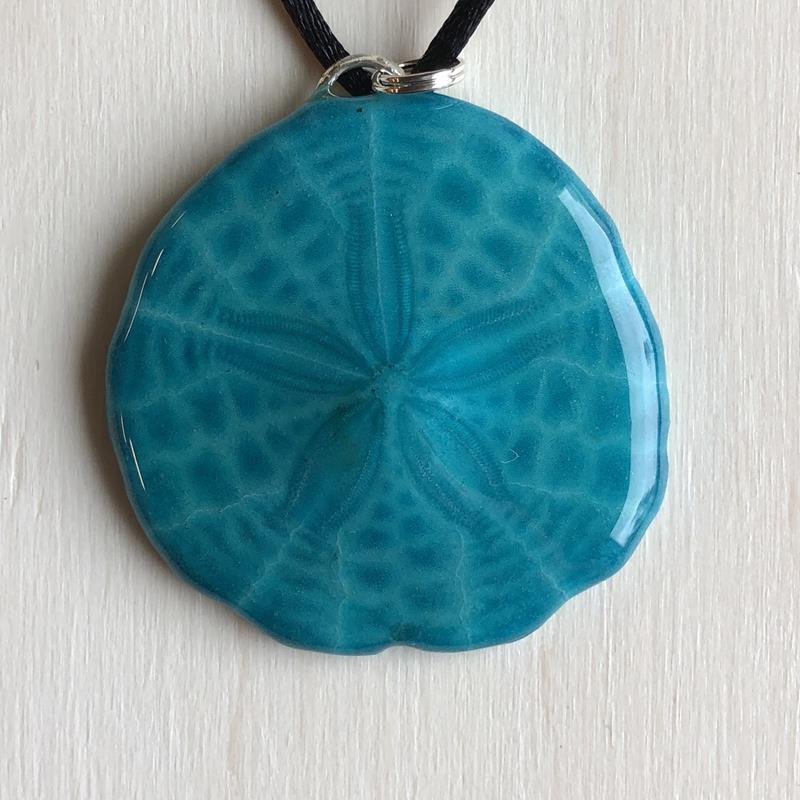 SAND DOLLAR NECKLACE: TURQUOISE,SARAH'S SANDDOLLARS