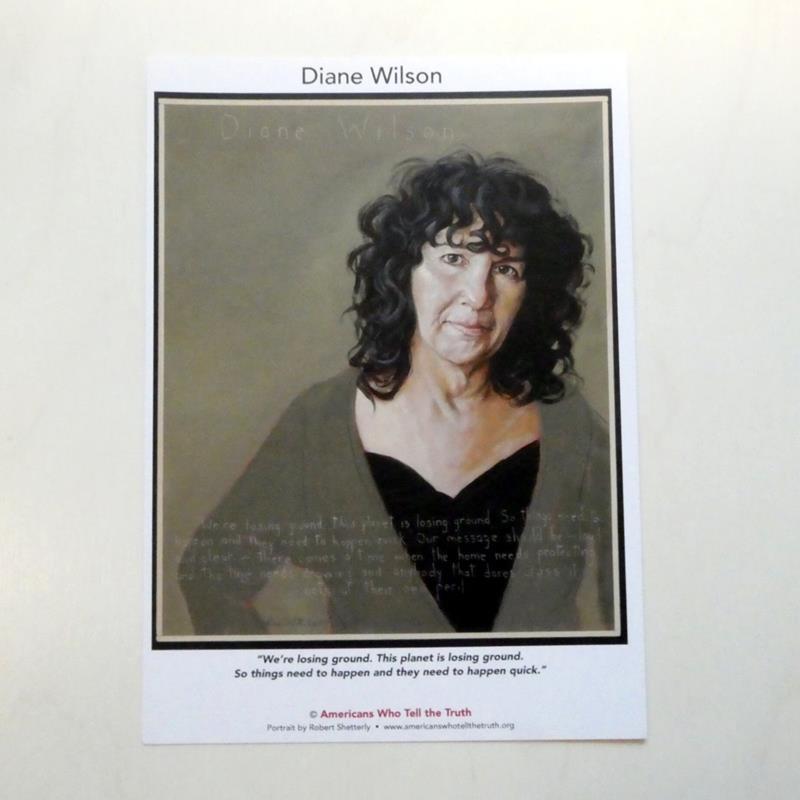 AMERICANS WHO TELL THE TRUTH POSTCARD: DIANE WILSON,AMERICANS WHO TELL THE TRUTH,AMERICANS WHO TELL