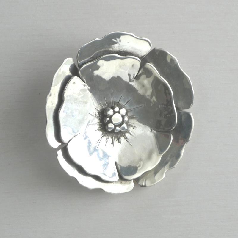 BEACHROSE BROOCH,JUDITH BARKER JEWELRY,BEACHROSE BROOCH