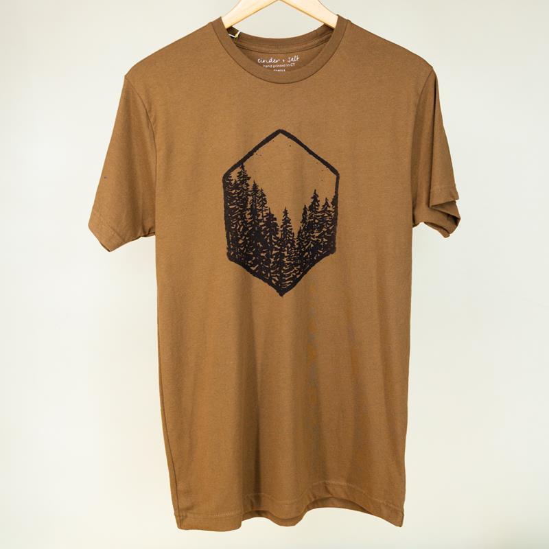 MENS THE WOODS ECO TEE,CINDER + SALT,878 X-LARGE