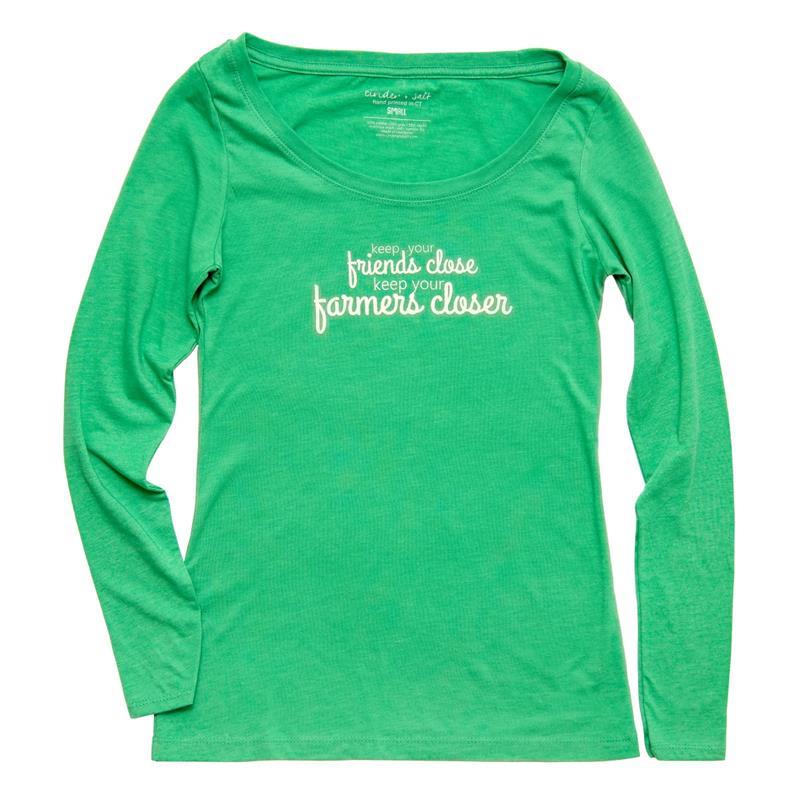 WOMEN'S FARMERS CLOSER LONG SLEEVE TEE,CINDER + SALT,WMS FARMS XX-LARGE