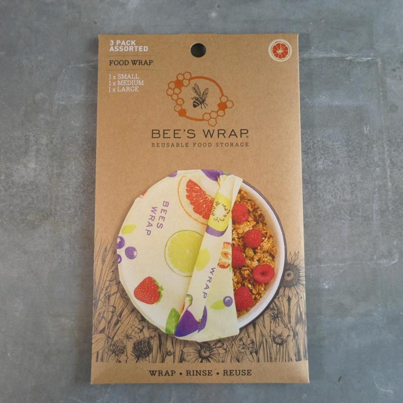 BEE'S WRAP: FRESH FRUIT THREE PACK,BEES WRAP,3010-FRFT