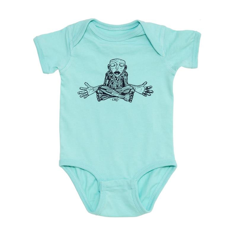 TROLL ONESIE: GRO,CINDER + SALT,4424 CHILL 12 MNTH 