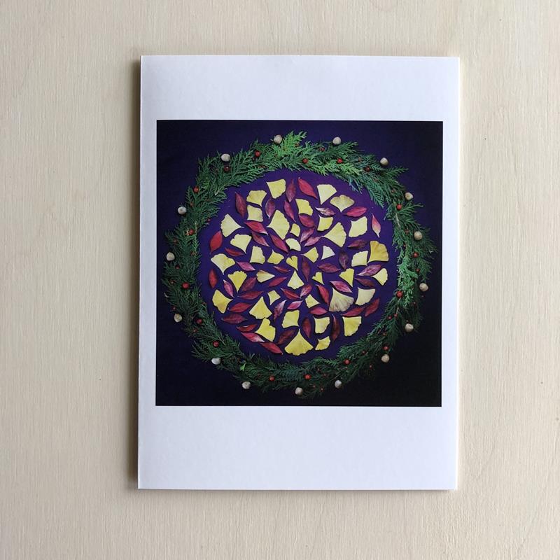 HOPE MANDALA CARD,NATURE MANDALA ART,NATURE MANDALA ART
