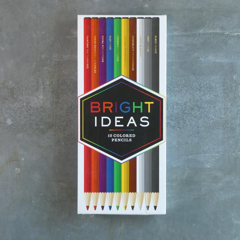 BRIGHT IDEAS COLORED PENCIL SET,CHRONICLE BOOKS,9781452154374