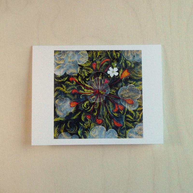 SUNDEW CARD,COLOR AFOOT PRESS