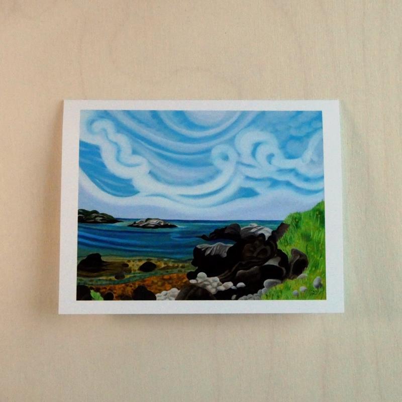 MONHEGAN CARD,COLOR AFOOT PRESS,COLOR AFOOT PRESS