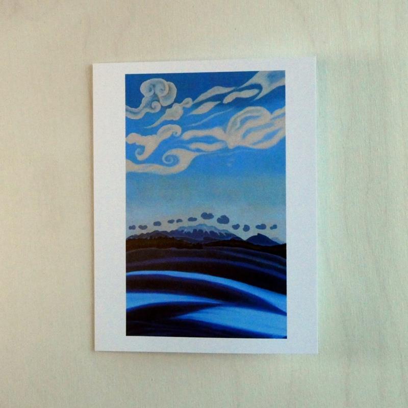 KATAHDIN FROM SCHOODIC LAKE CARD,COLOR AFOOT PRESS,COLOR AFOOT PRESS