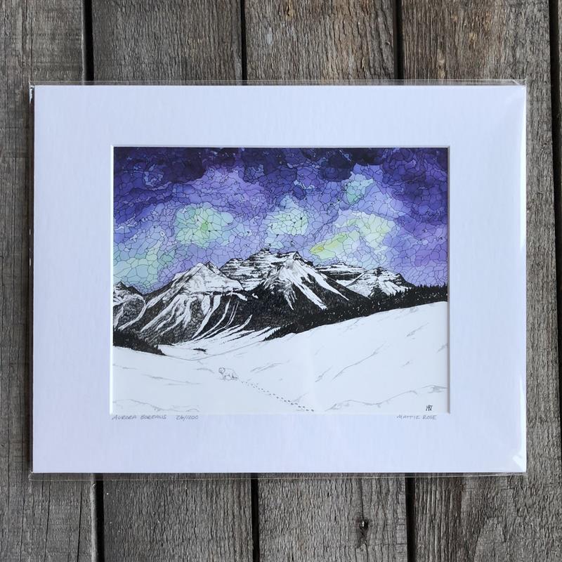 AURORA BOREALIS GICLEE PRINT,MATTIE ROSE TEMPLETON,MATTIE ROSE