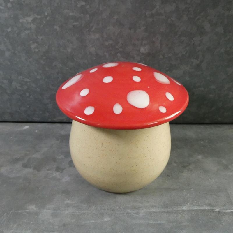 MUSHROOM JAR: SMALL,EG DESIGNS MAINE,SMALL MUSHROOM JAR