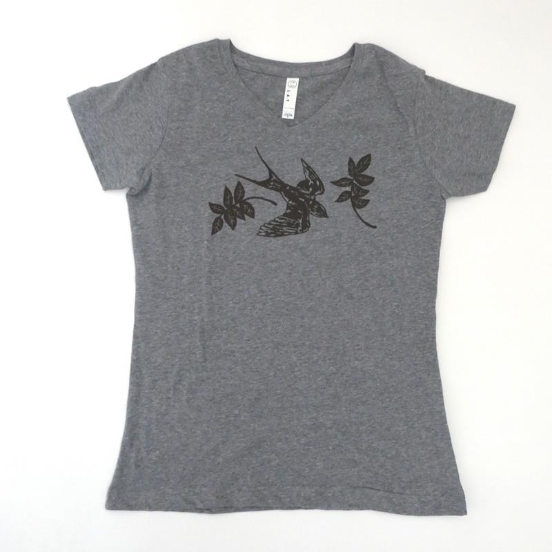 WOMEN'S BARN SWALLOW TEE,THINK GREENE,BARN SWAL TEE LARGE