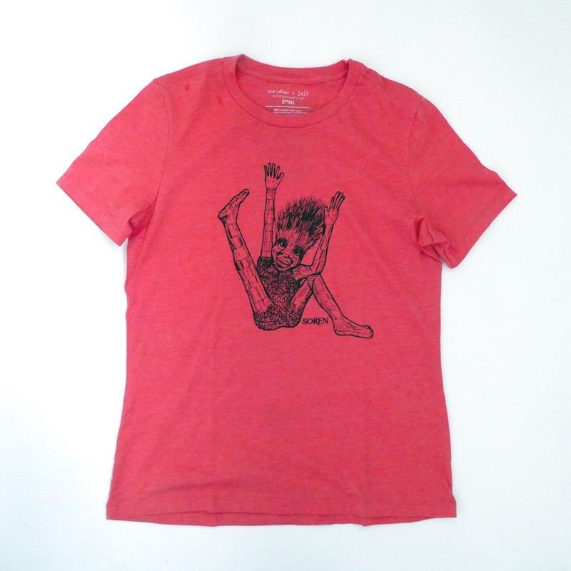 TROLL TEE WOMEN'S: SOREN,CINDER + SALT,RED TRI WMS SM