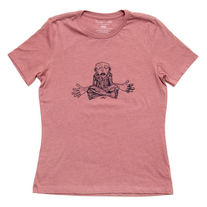 TROLL TEE WOMEN'S: GRO,CINDER + SALT,6400CVC HTHR MAUV LG