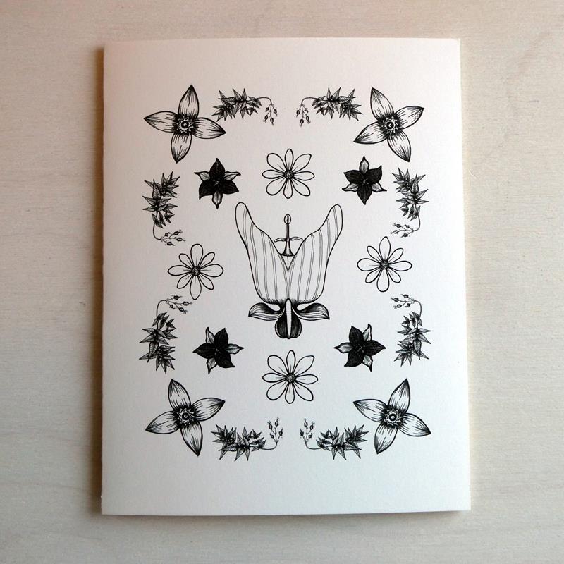 FLORA OF MAINE CARD: DUTCHMAN'S BREECHES AND FRIENDS,ISABELL ZOE CIOLFI,ISABELLA  ZOE CIOLFI