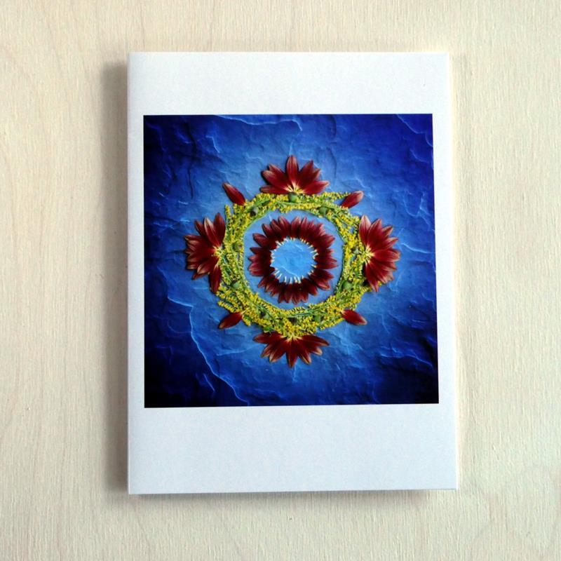 WHOLENESS MANDALA CARD,NATURE MANDALA ART,NATURE MANDALA ART