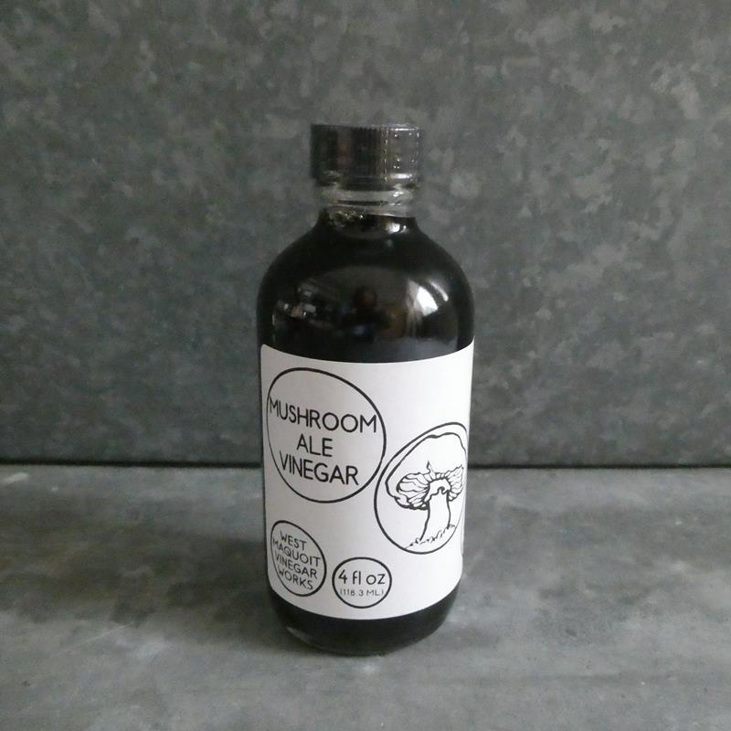 MUSHROOM ALE VINEGAR,WEST MAQUOIT VINEGAR WORKS,4 OZ MUSHROOM ALE VN