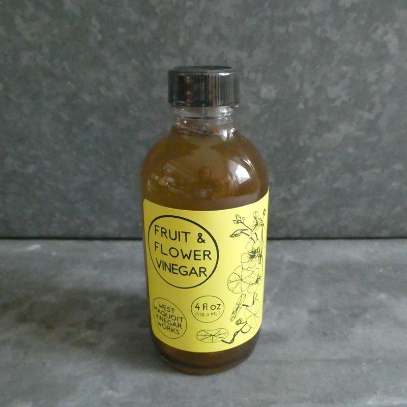 FRUIT & FLOWER VINEGAR,WEST MAQUOIT VINEGAR WORKS,4 OZ FRUIT & FLW VIN