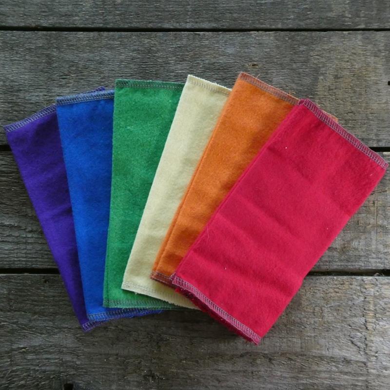 WASHABLE PAPER(LESS) TOWELS SET OF 10: RAINBOW,STELLA & SOL