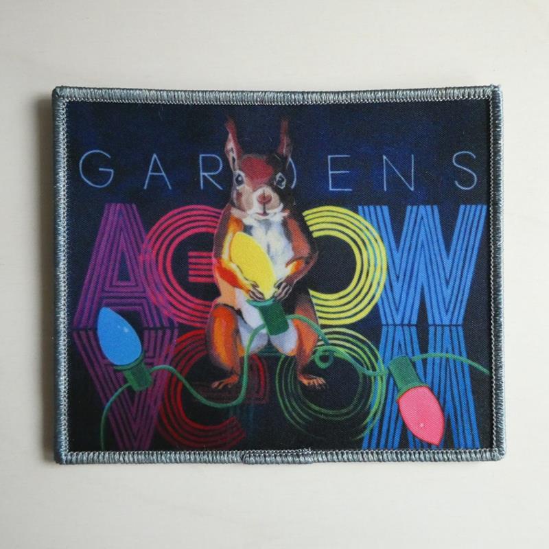 AGLOW SQUIRREL LOGO IRON-ON PATCH,FLYN COSTELLO