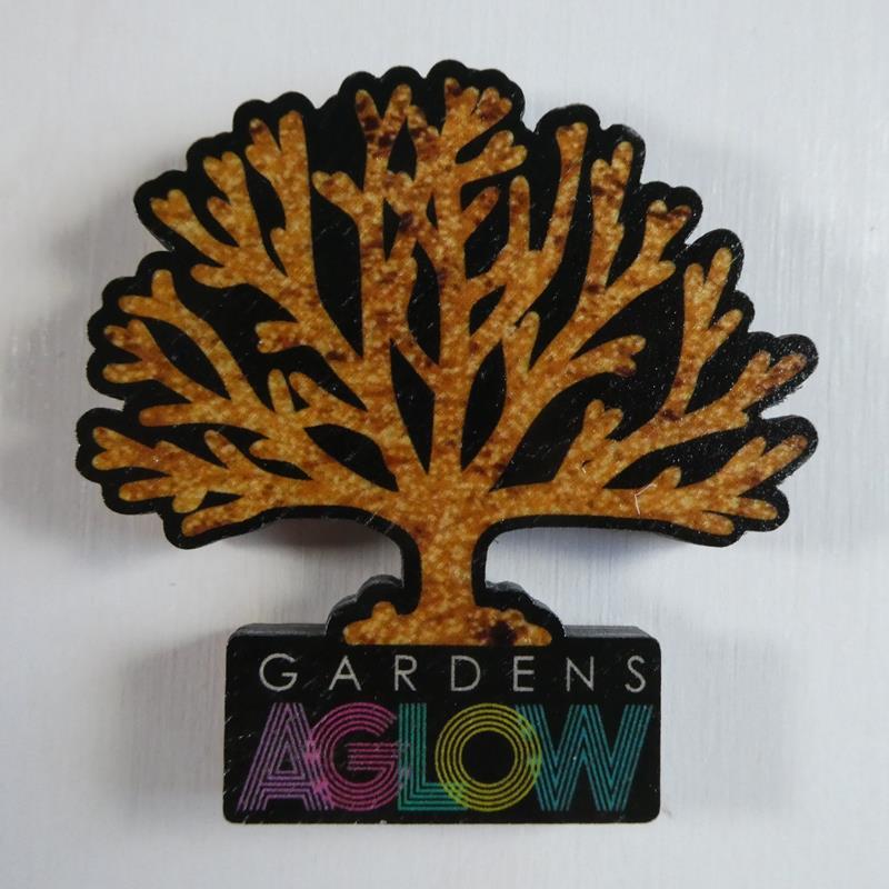 GARDENS AGLOW WOODEN TREE MAGNET,INGENEIUS