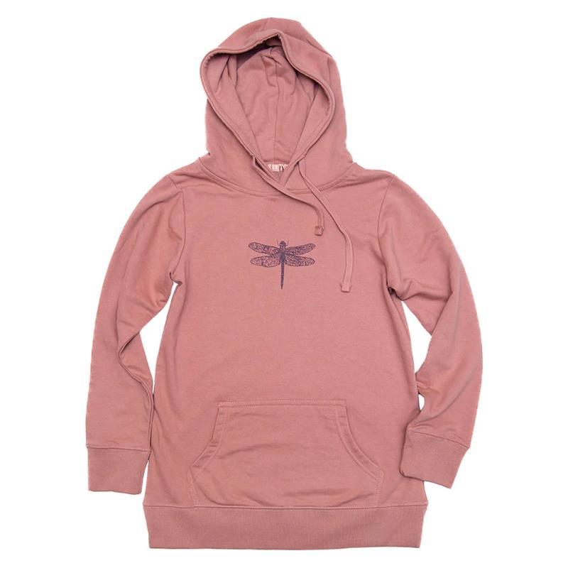 WOMEN'S DRAGONFLY HOODIE,CINDER + SALT,086 MEDIUM