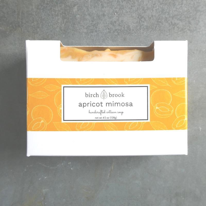 BIRCH BROOK SOAP: APRICOT MIMOSA,BIRCH BROOK SOAPS,APRICOT MIMOSA
