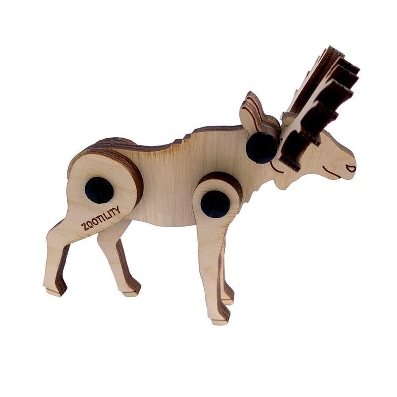 WOODEN 3D PUZZLE TOY: MOOSE,ZOOTILITY,ZL-WOO-MOOS